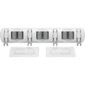 Evav Adhesive Wall Hook Rail with 4 Grip Clips and 5 Hooks 38 cm - Product view