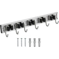 Evav Aluminum Wall Hook Rail with 5 Grip Clips and 6 Hooks 42 cm - Product view